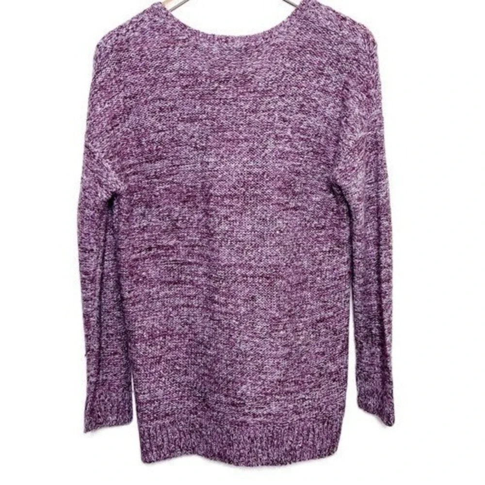 Company Ellen Tracy NWT Womens‎ V-Neck Sweater Amethyst Marl Purple Knit Size M